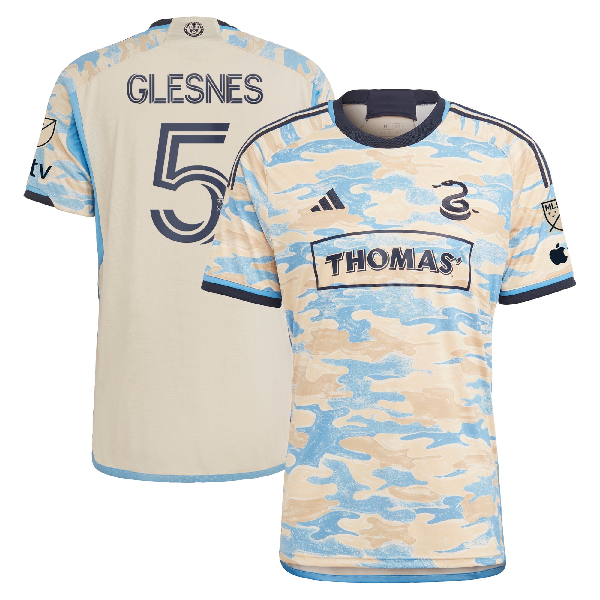 Jakob Glesnes Philadelphia Union 2023 For Philly Authentic Jersey – Tan