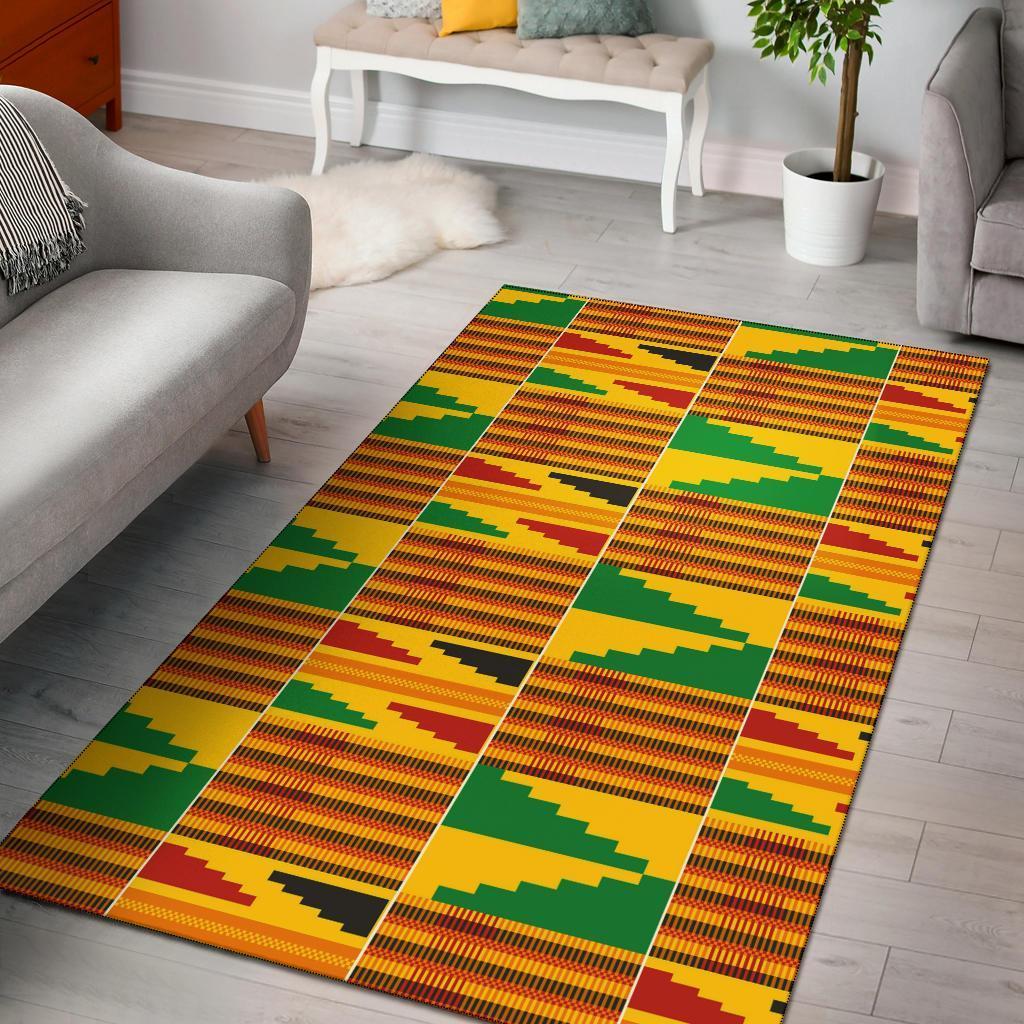 Greek Life Area Rug – Light Adwinasa Kente