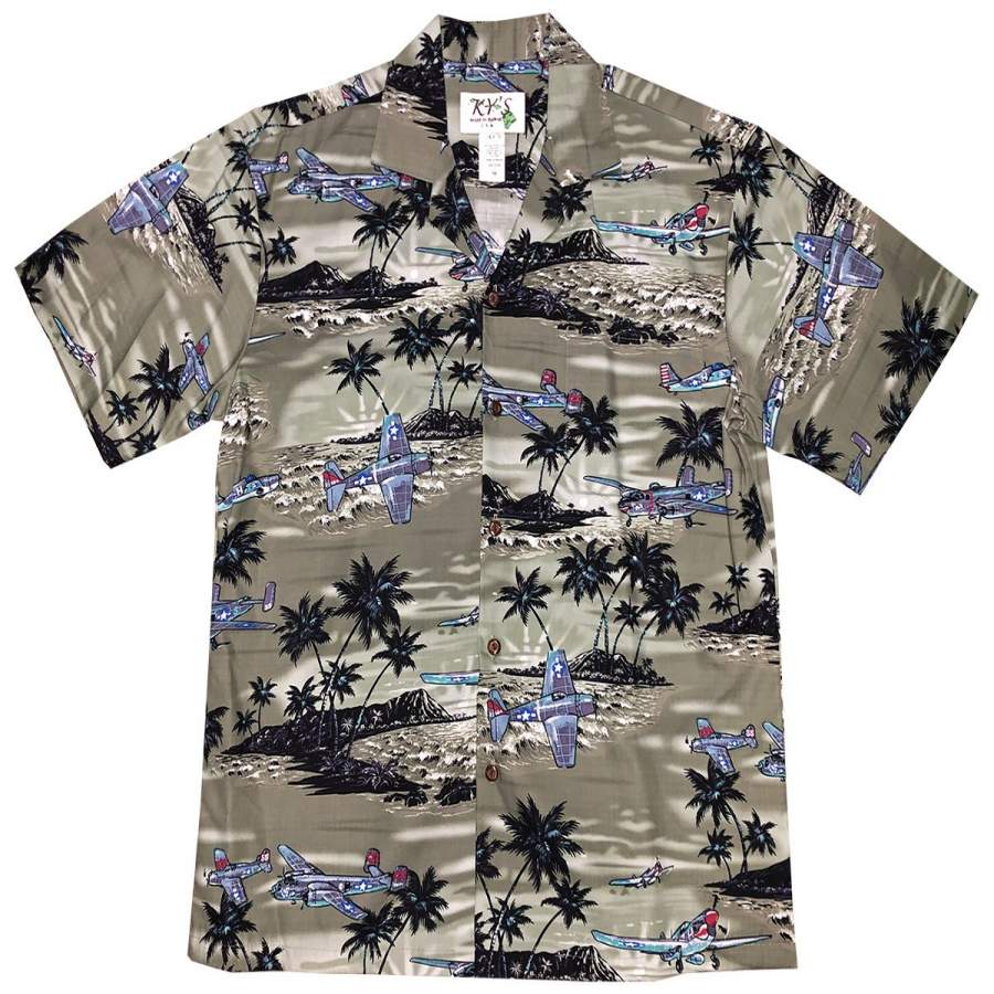 Pacific Wingman Green Hawaii Shirt Ha45681