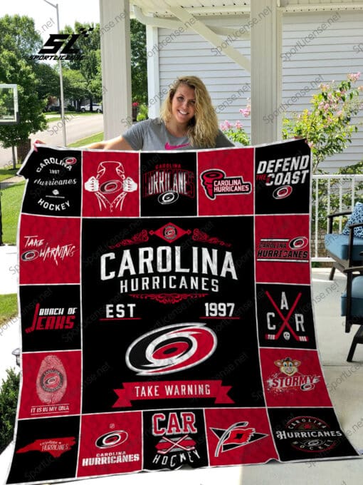 Carolina Hurricanes 2 Quilt Blanket A95