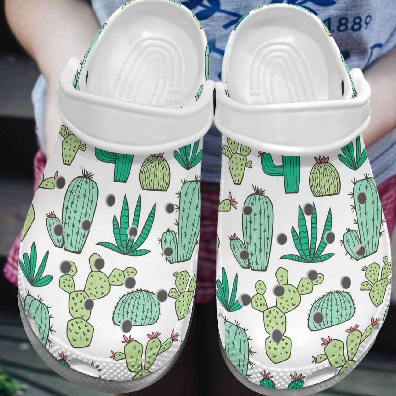 Cactus Personalized Clog, Custom Name, Text, Color, Number Fashion Style For Women, Men, Kid, Print 3D