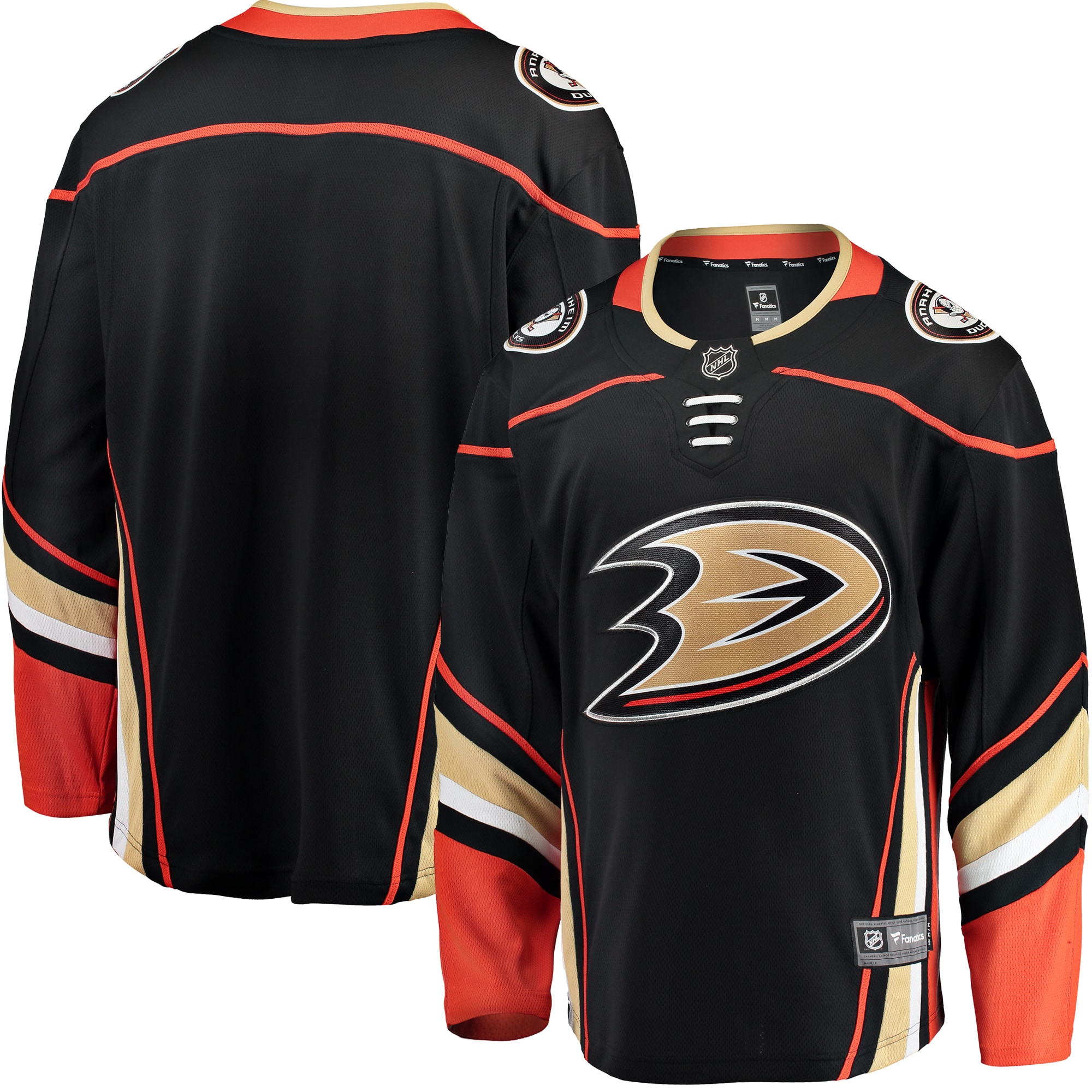 Anaheim Ducks Branded Breakaway Home Jersey – Black