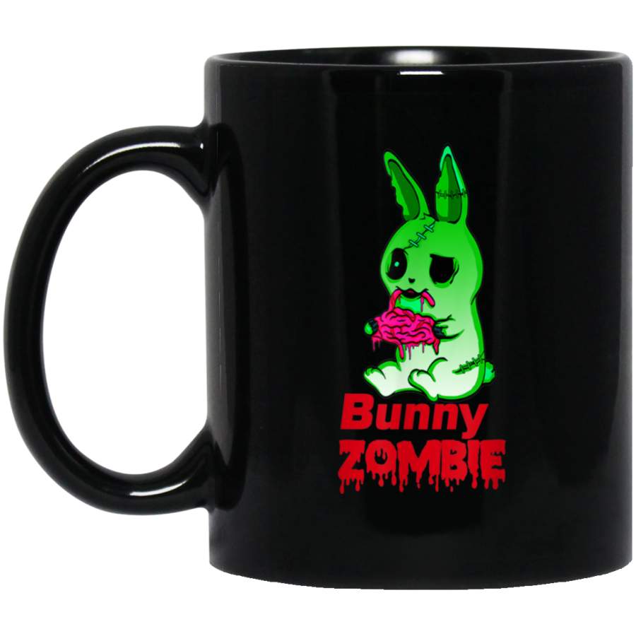 Zombie Bunny Halloween Costume Black Mug