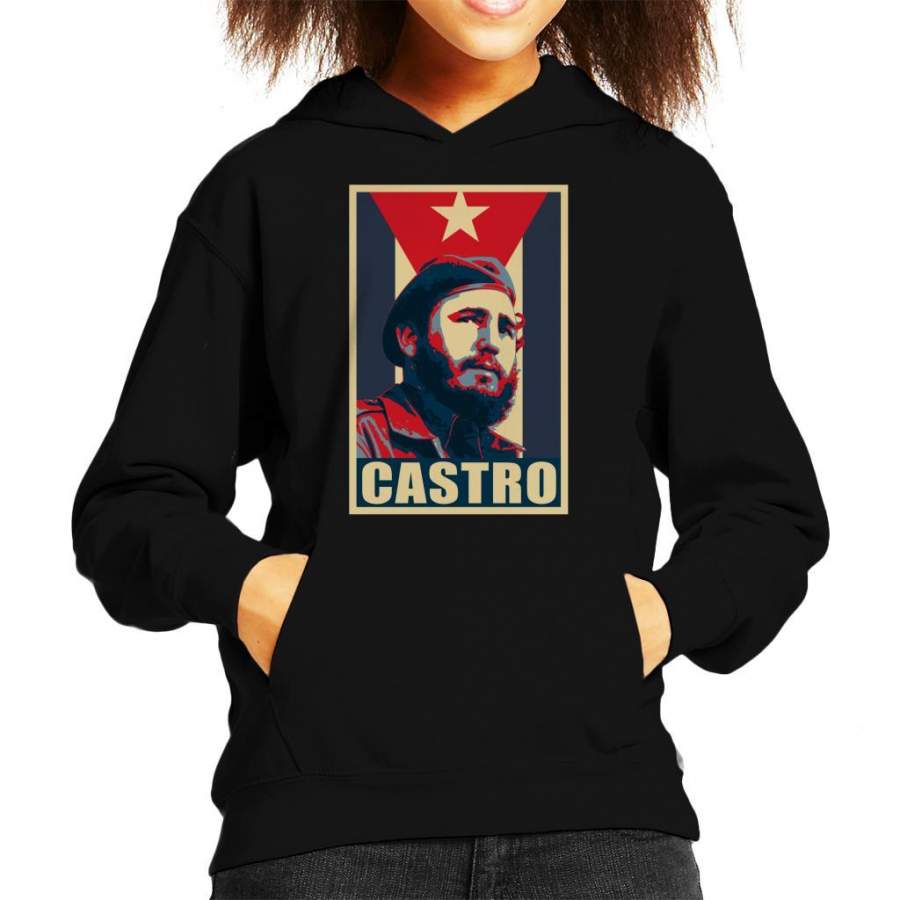 Castro Propaganda Poster Kid’s Hooded Sweatshirt