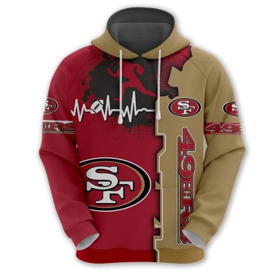 San Francisco 49ers Beating Curve 3D Hoodie – PoshmarkStore