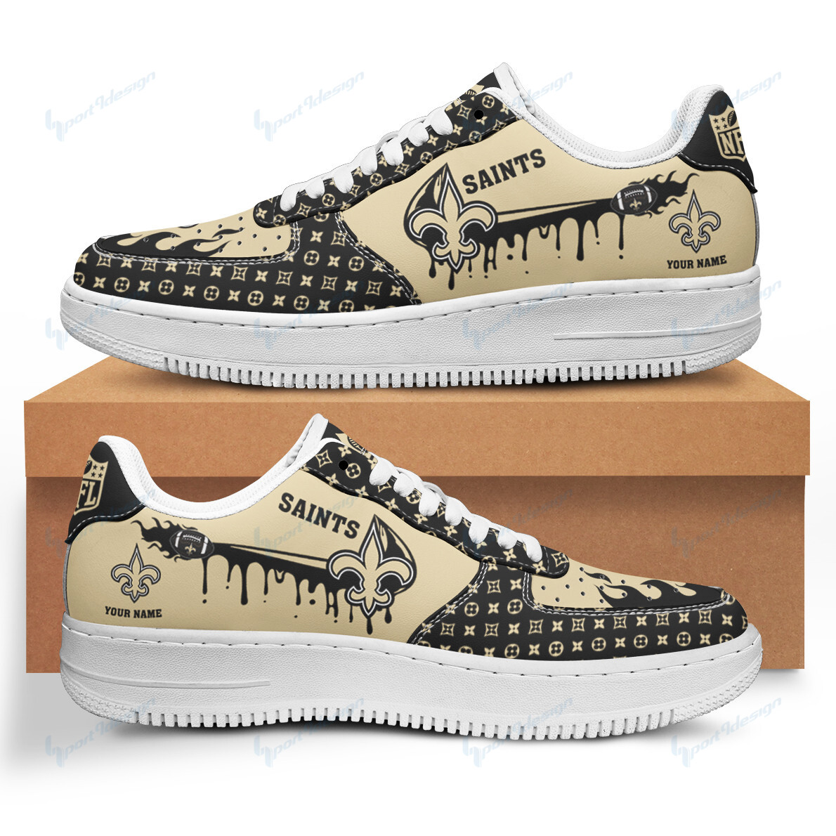 New Orleans Saints Af1 Shoes Bg64