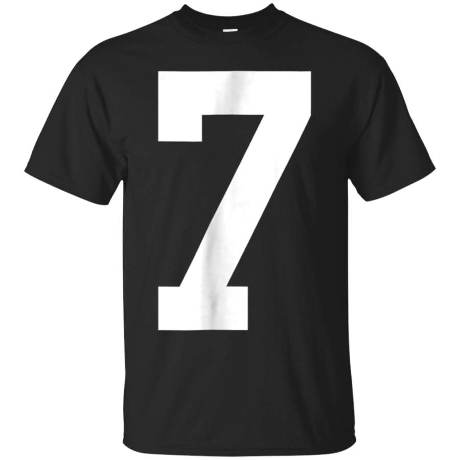 AGR 7 Sports Jersey Number T-Shirt for Team Fan Player Coach