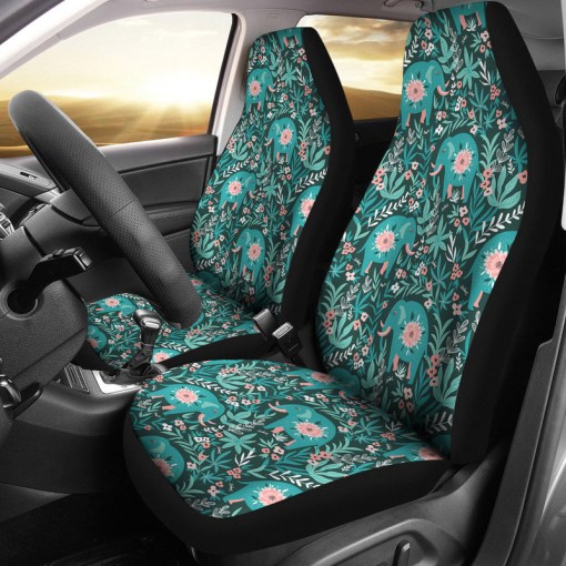 Elephants Jungle Pattern Universal Fit Car Seat Covers 5658