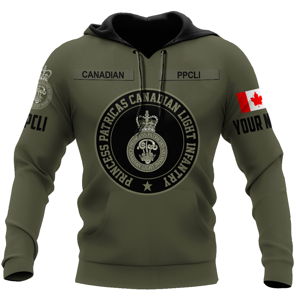 Personalized Name XT Canadian PPCLI Pullover 3D All Over Printed Shirts DA12032101