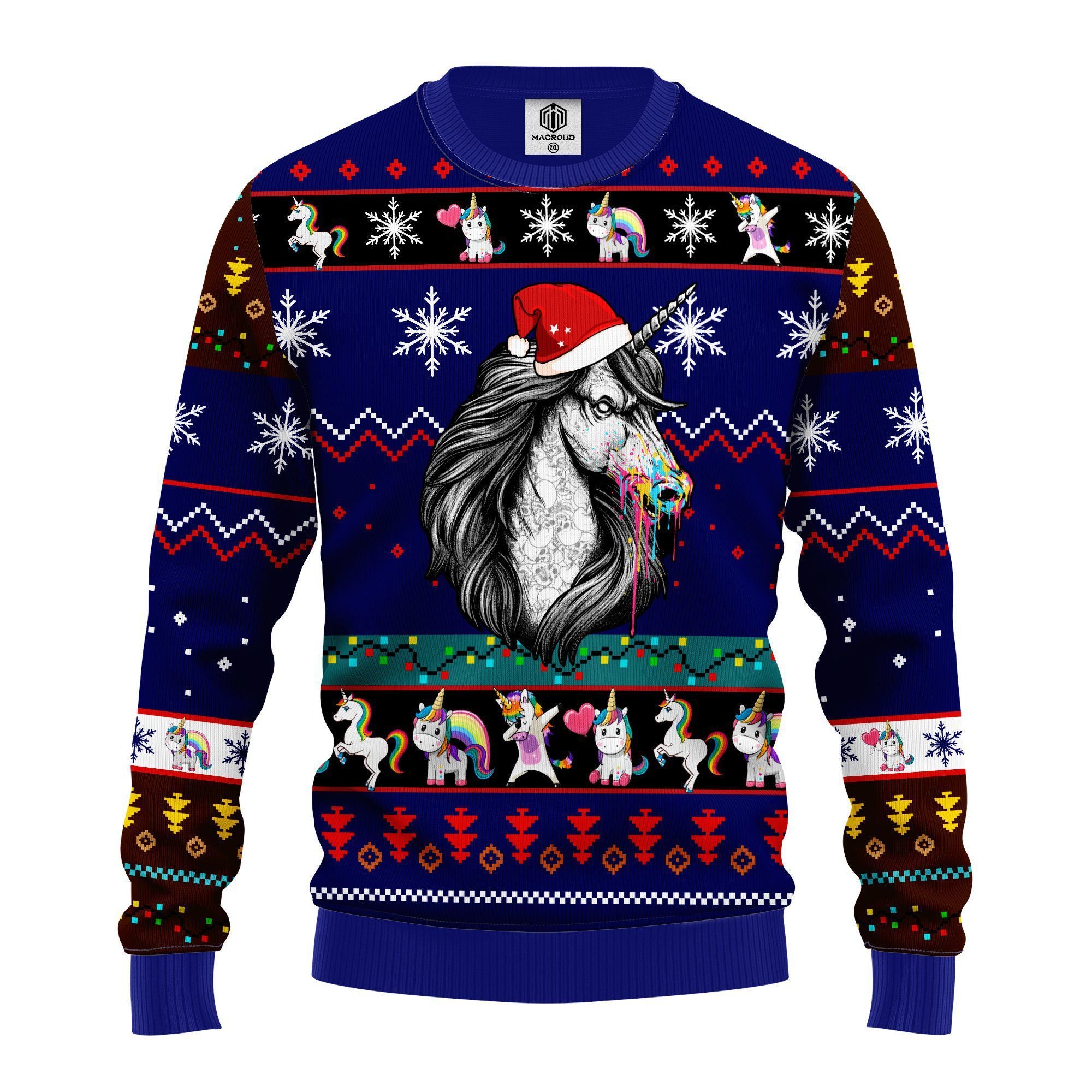 Unicorn Ugly Christmas Sweater | For Men & Women | Adult | Us4168