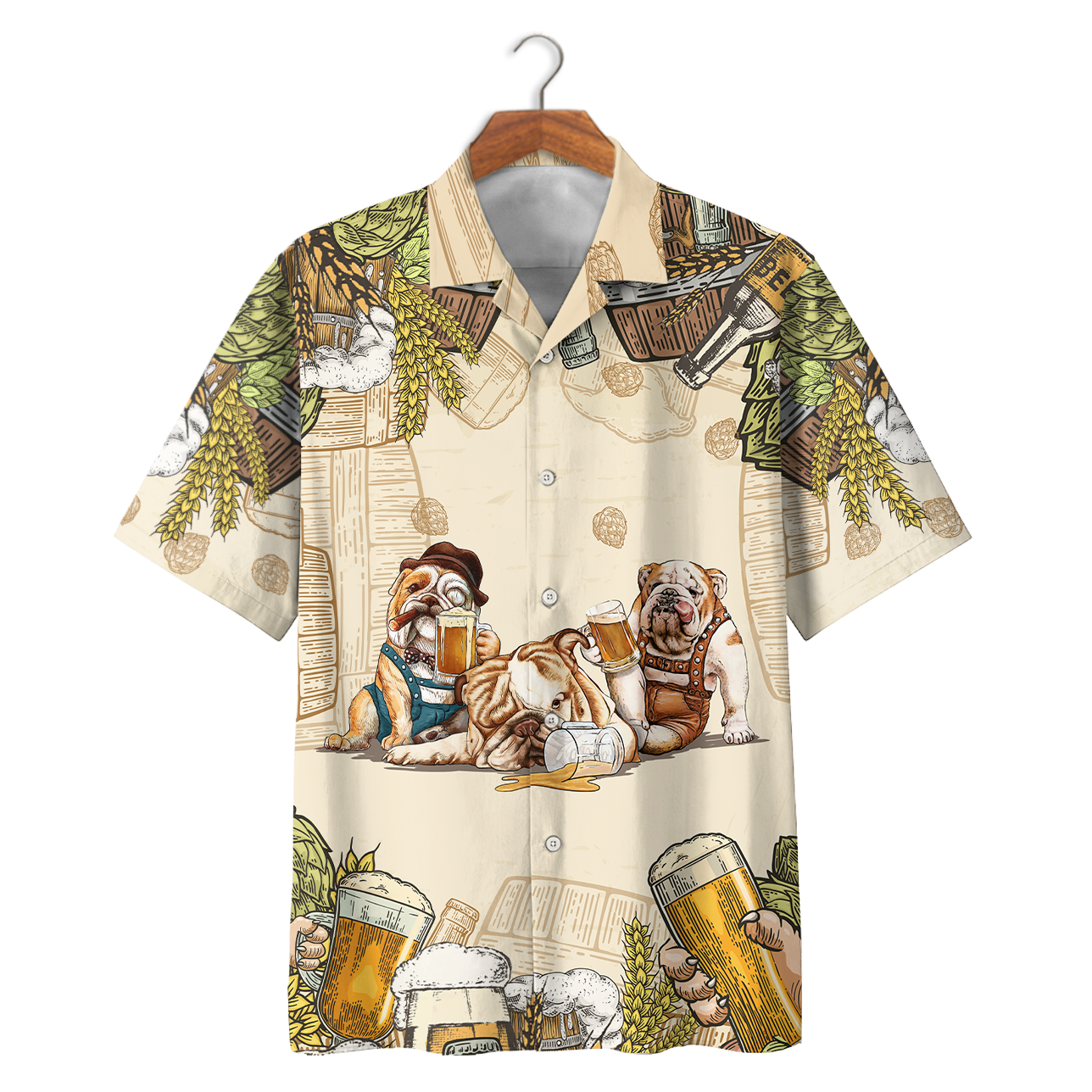 Famille Bulldog Beer Hawaii Short Ha77093