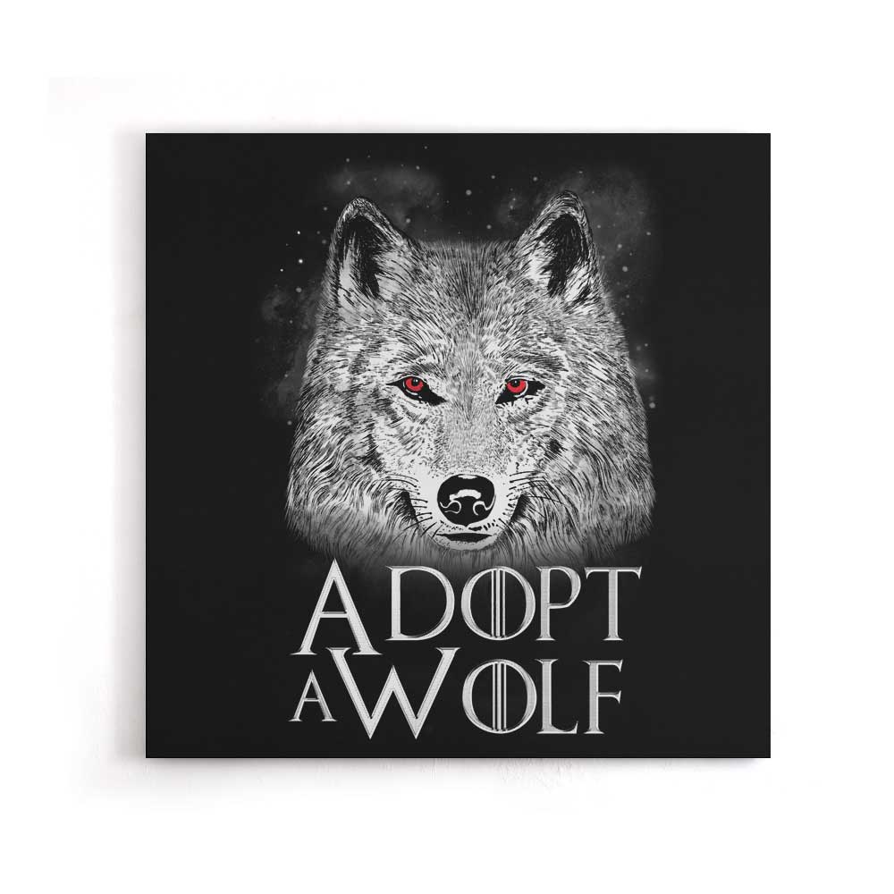 Adopt A Wolf – Canvas Print