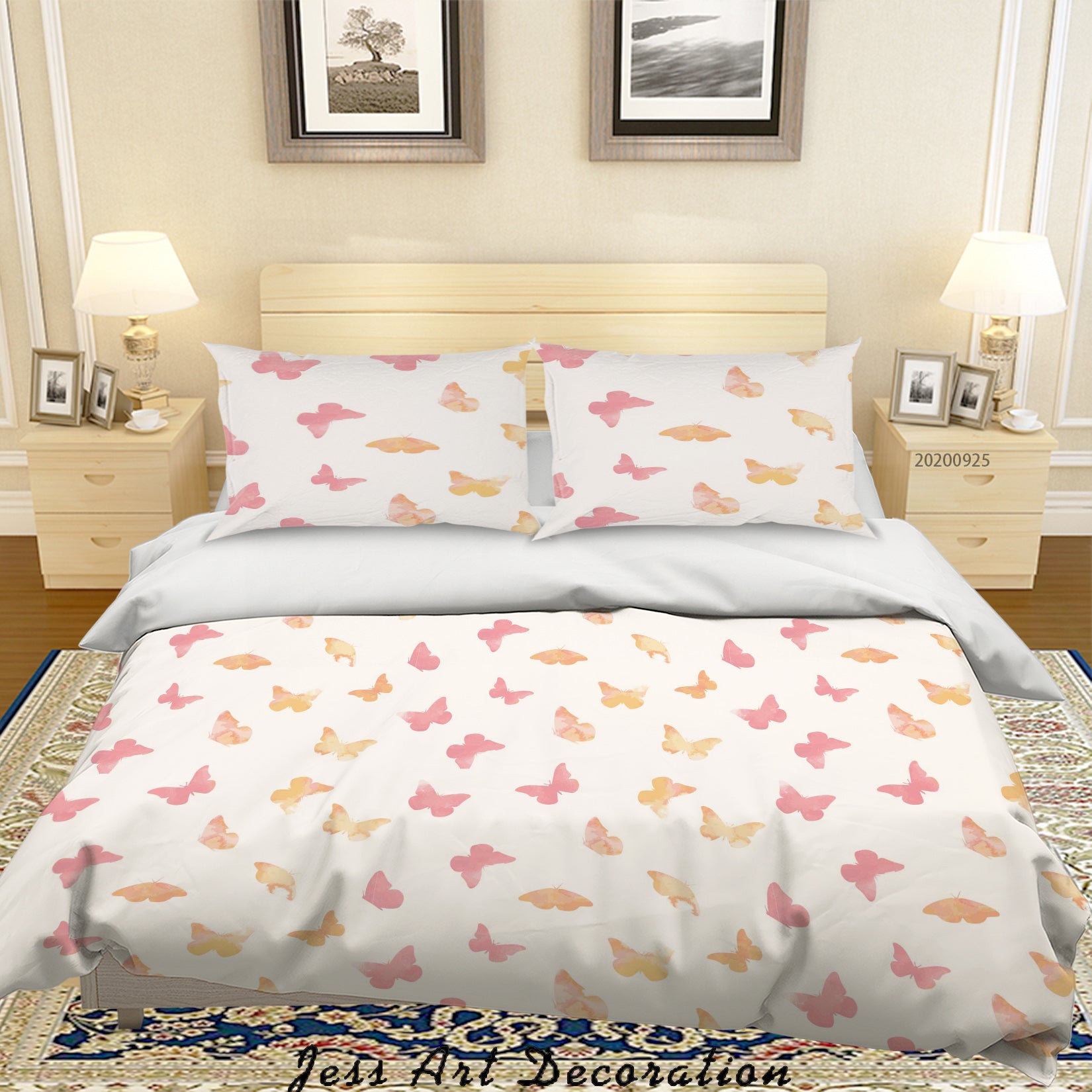 3D Cartoon Animal Butterfly Pattern Quilt Cover Set Bedding Set Duvet Cover Pillowcases Wj 6514