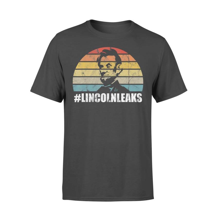 Lincoln Leaks Vintage Retro T-shirt