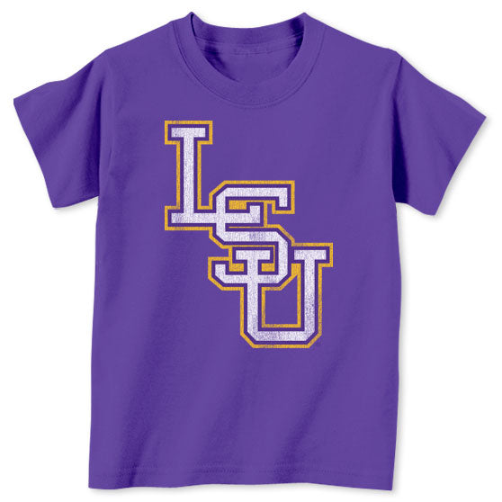 B&B Dry Goods LSU Tigers Baseball Interlock Toddler T-Shirt – Purple