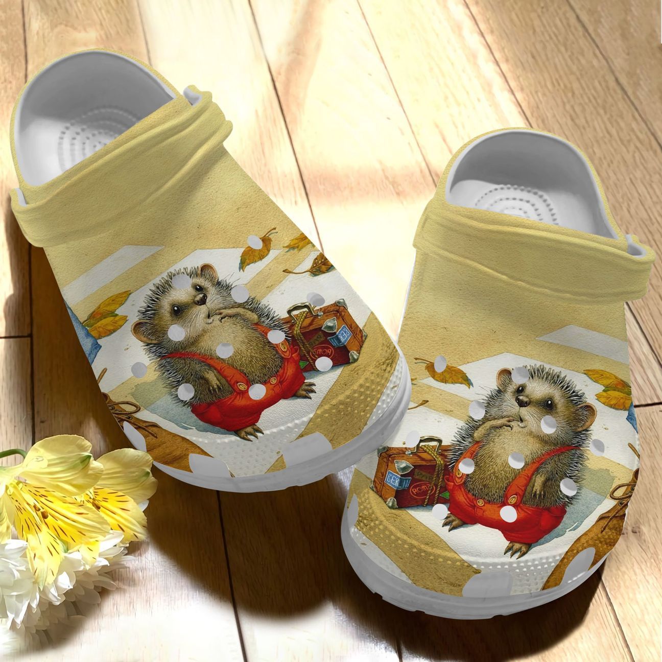 Hedgehog Personalized Clog, Custom Name, Text, Color, Number Fashion Style For Women, Men, Kid, Print 3D Cute Hedgehog