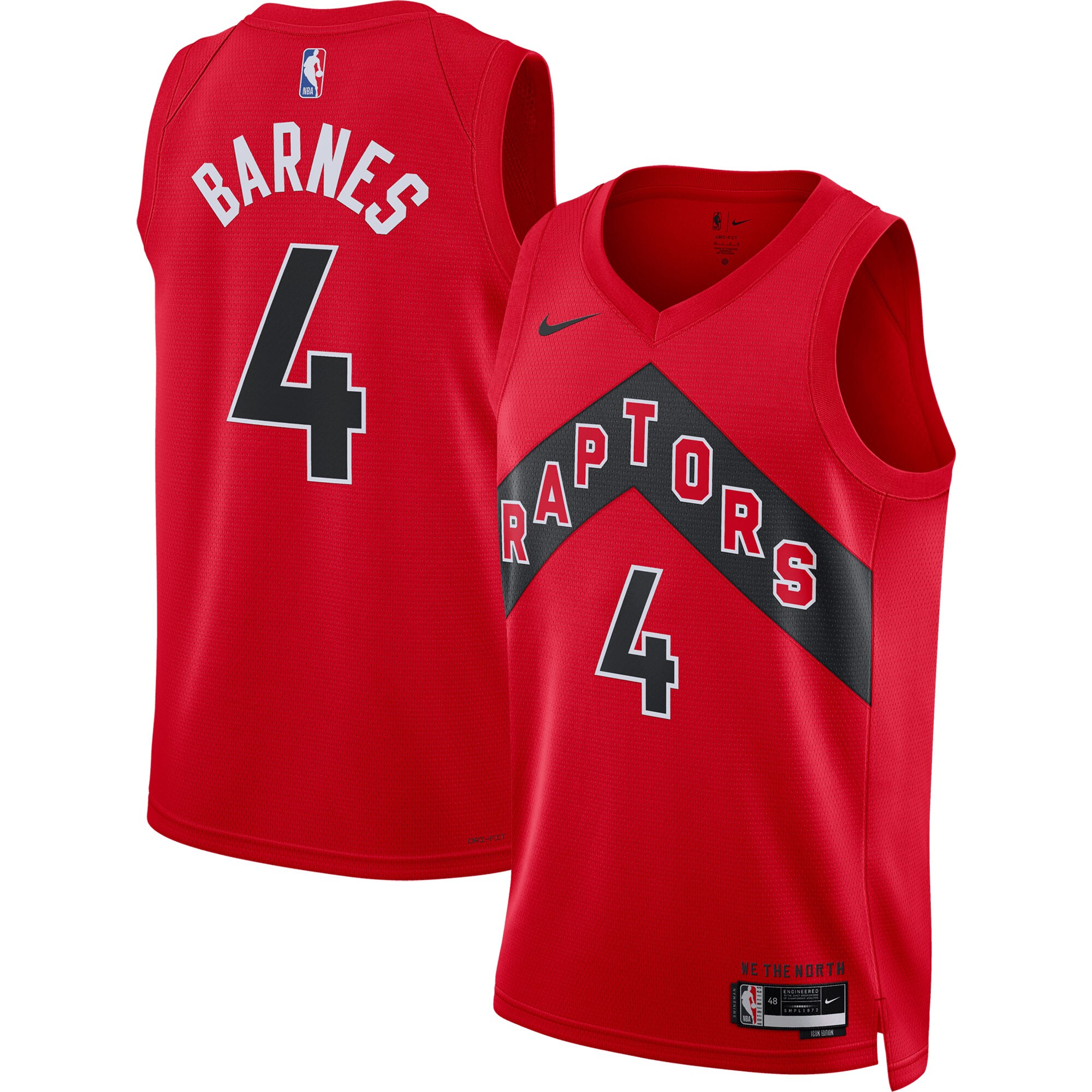 Scottie Barnes Toronto Raptors Unisex Swingman Jersey – Icon Edition – Red