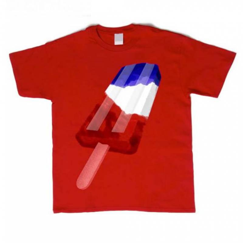 Popsicle Red White and Blue T Shirt