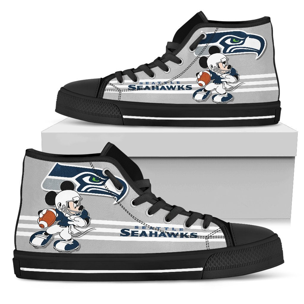 Seattle Seahawks Sneakers High Top Shoes Fan Gift Pt19