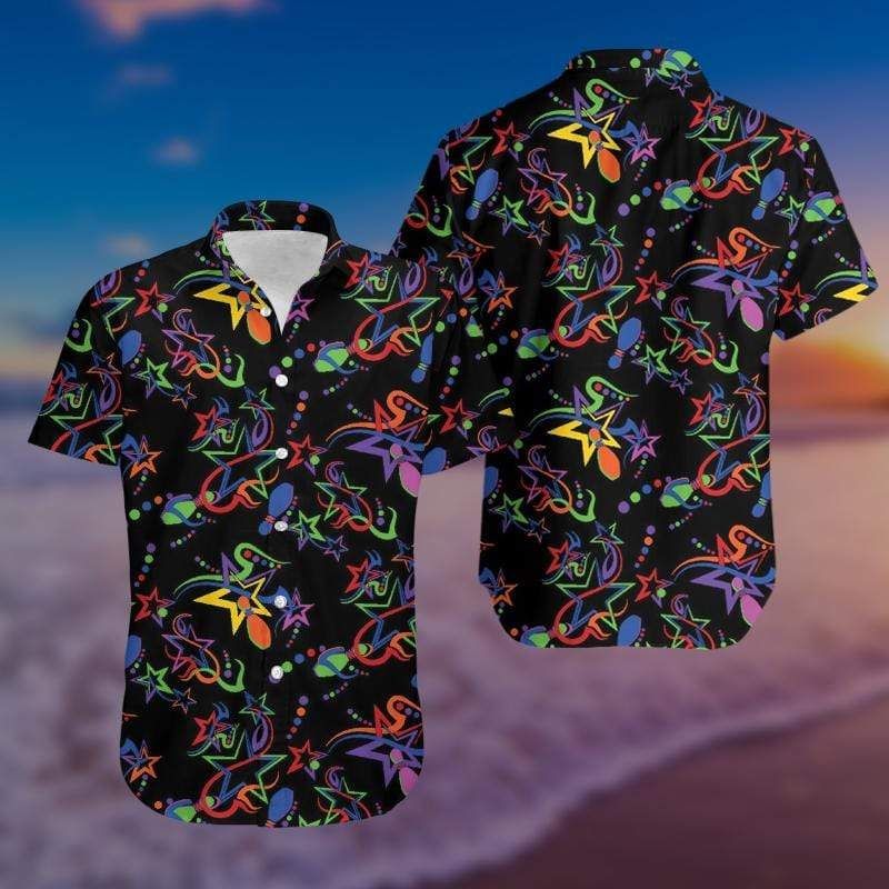 Shop Colorful Bowling Strike So Cute Unisex Hawaii Aloha Shirts Ha50553