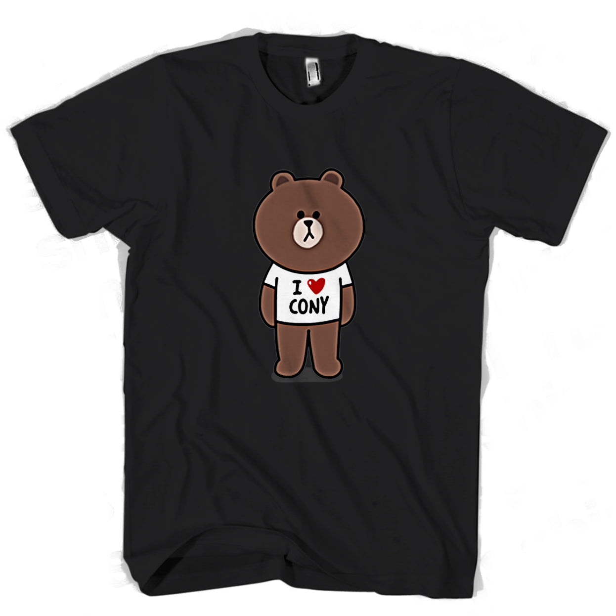 Bear And Bunny Line Character Couple Men Man’S Tee T-Shirt