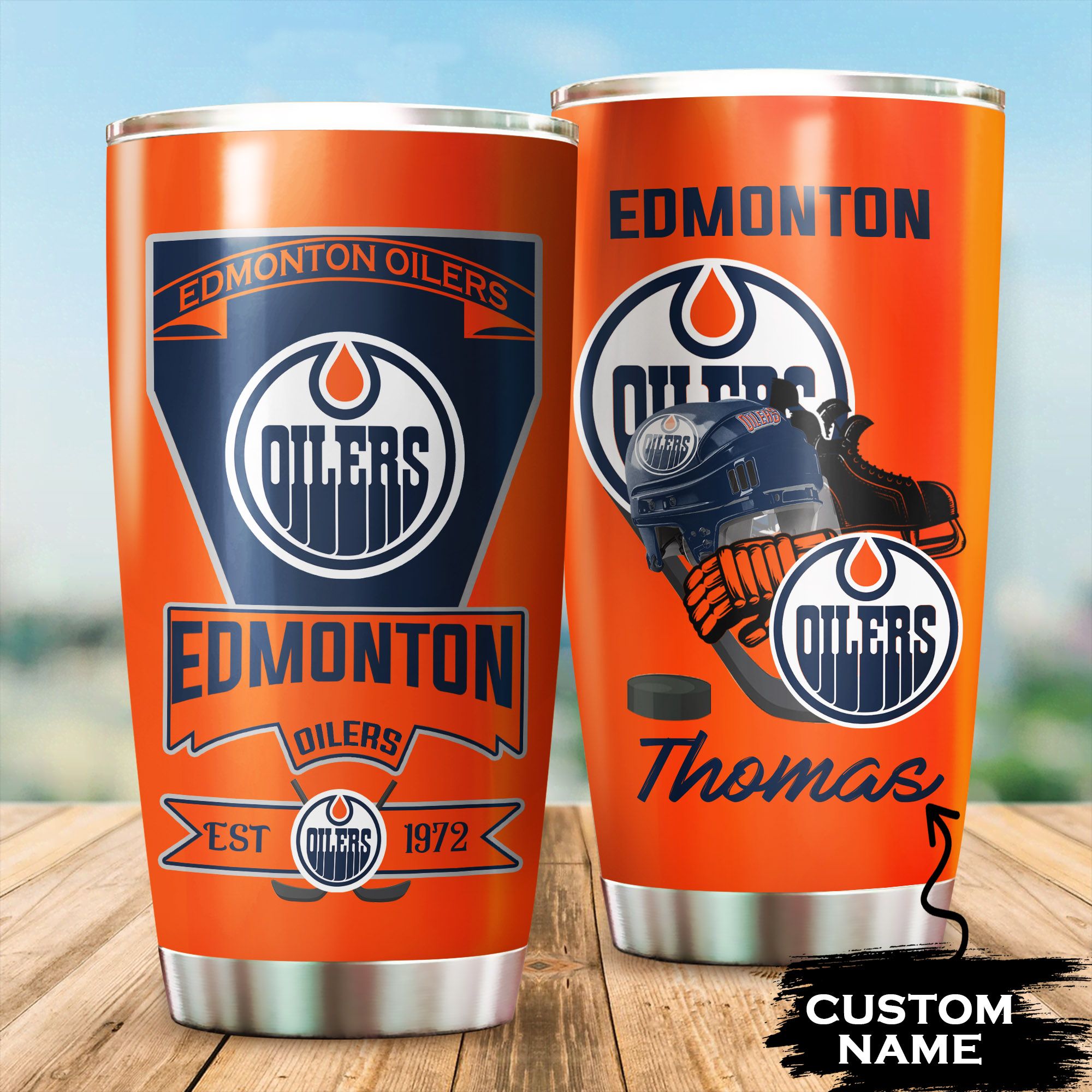 Edmonton Oilers Custom Tumbler 127 L1MTH0513