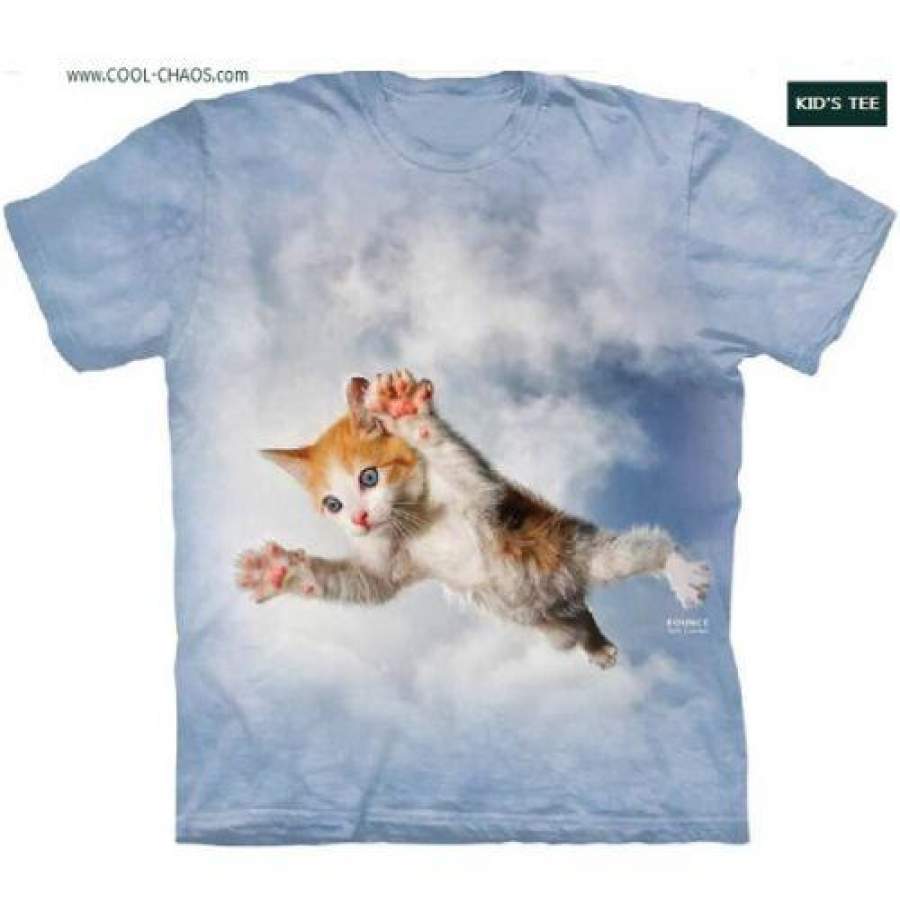 Pounce! Beiber Cat T-Shirt / Tie Dye Kids T-Shirt / Funny Kitten / Cat Tee