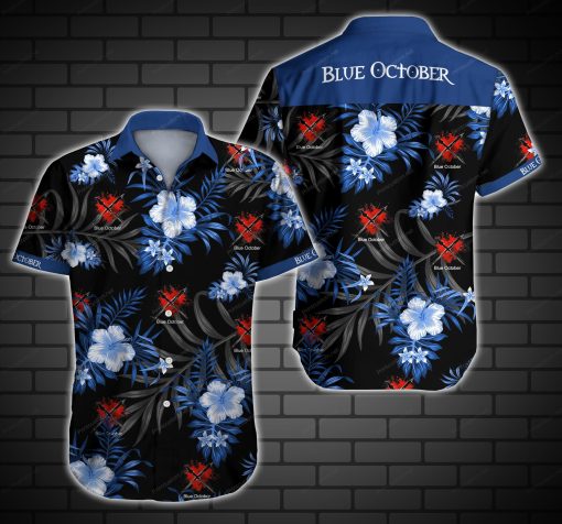 Blue October Hawaiian Shirts For Men Ha2475