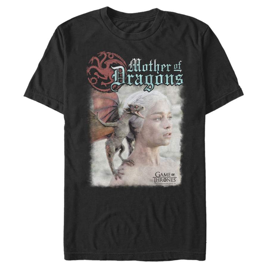 Game of Thrones Men’s Daenerys Mother of Dragons  T Shirt