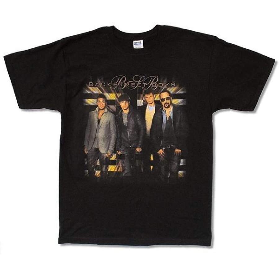 Backstreet Boys Photo Tour Black New Adult Bsb T-shirt