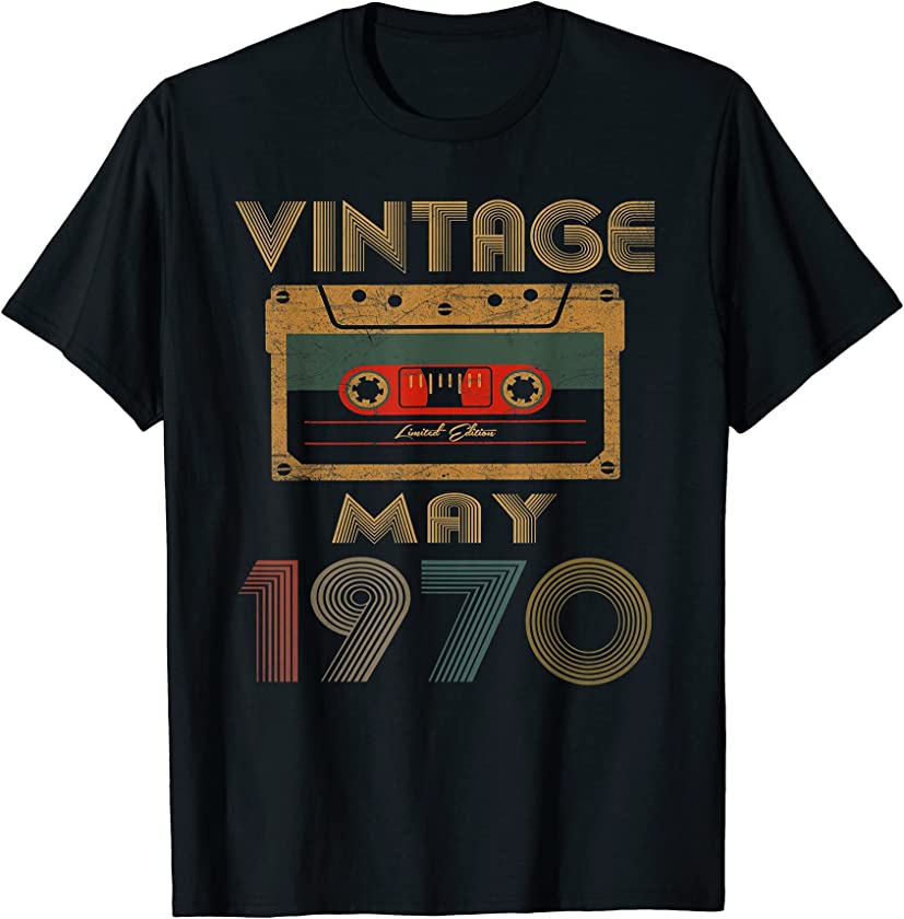 51 Years Old Vintage Made in May 1970 Best Of 51th birthday T-Shirt