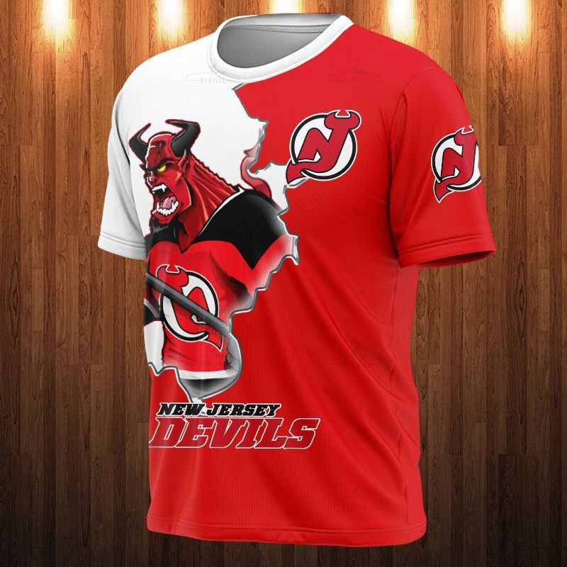 New Jersey Devils T-Shirt 3D Cartoon Graphic Gift