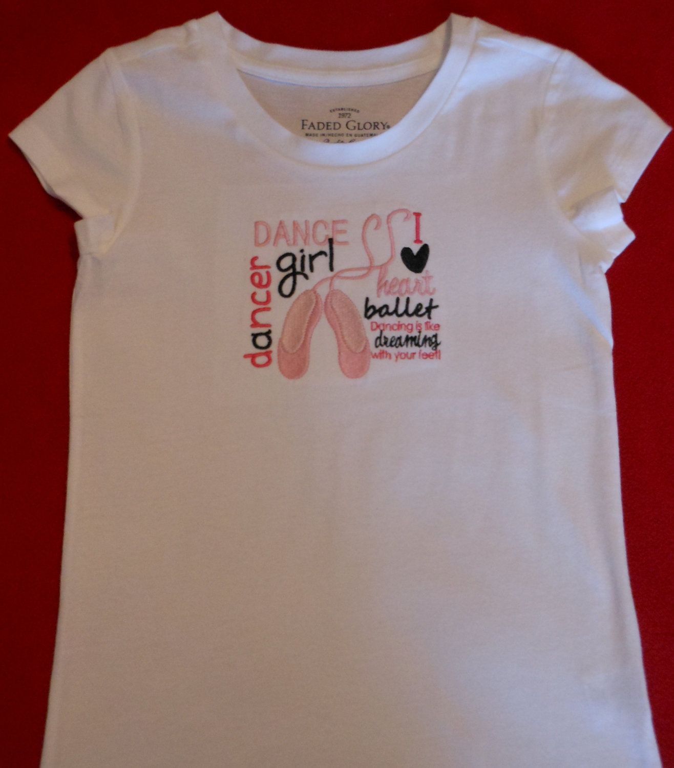 Girl S Ballet Slipper Dance Top 24M To 8 17 00 Via Shirt