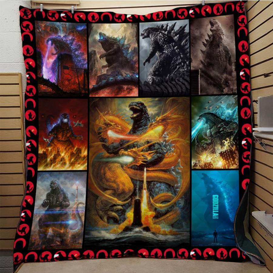 Godzilla Quilt Blanket Christmas Gift Ideas