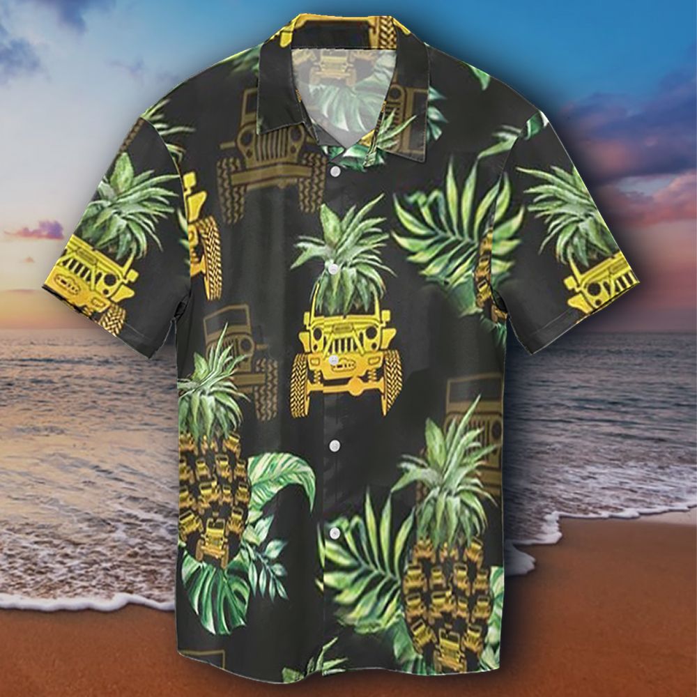 Jeep Pineapple Hawaii Shirt Mens Tropical Vintage Hawaii Gift For Dad Ha33199