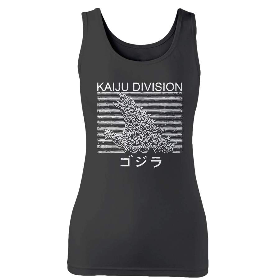 Kaiju Division Godzilla Joy Division Parody Woman’s Tank Top