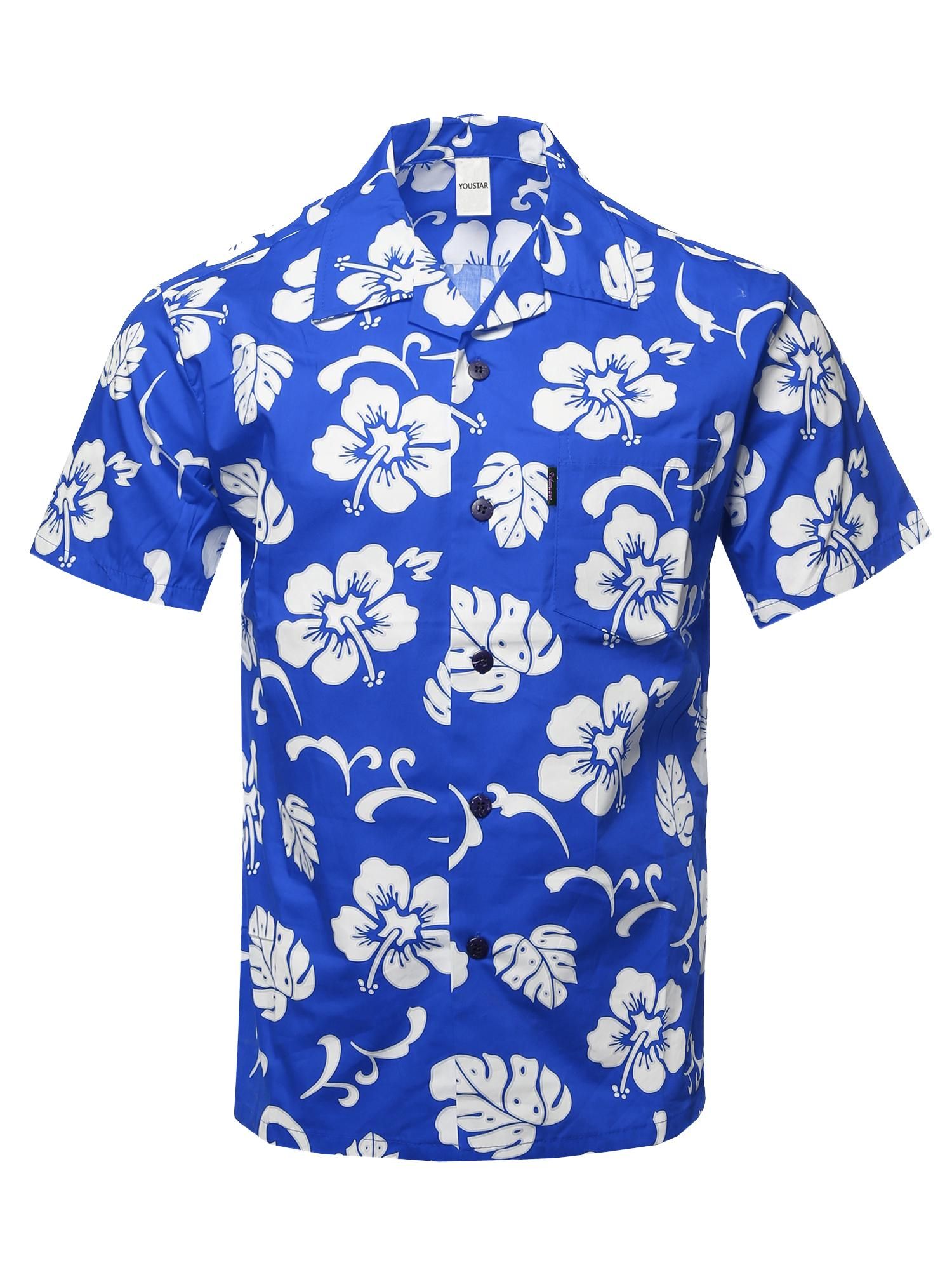 Floral Blue Unique Design Hawaii Shirt Ha77472