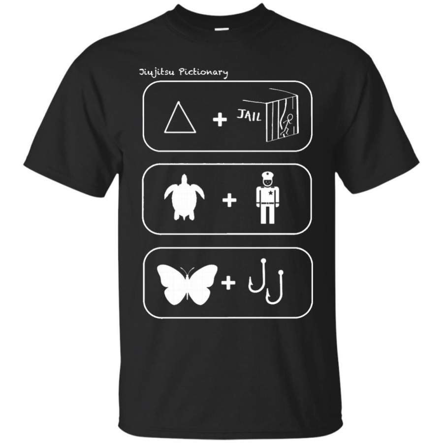 AGR Brazilian Jiu Jitsu BJJ Fun T-shirt, pictionary v2