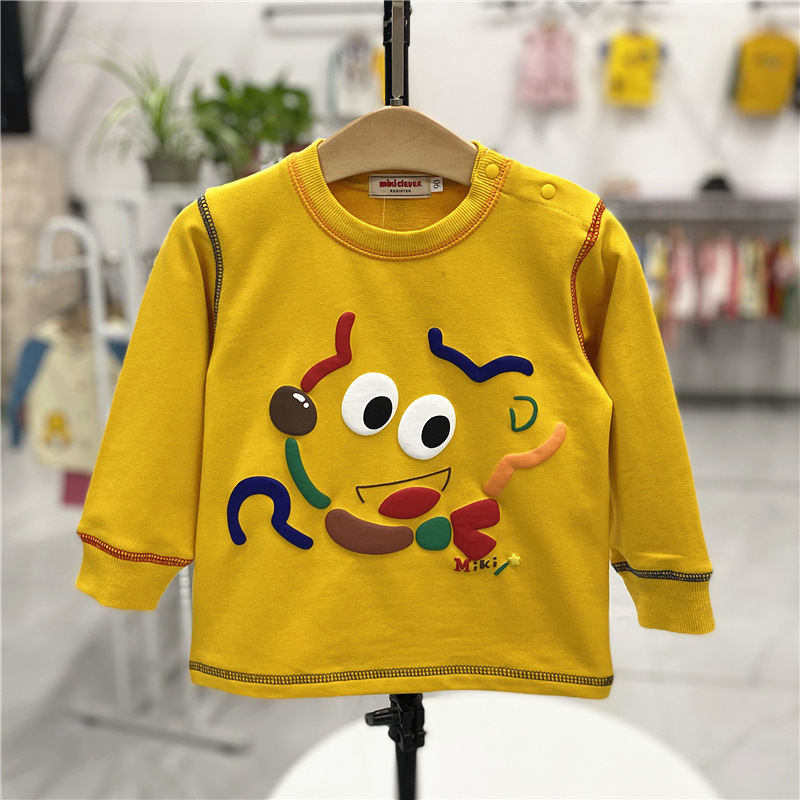 Children’s Sweater 2022 Autumn New Casual Cute Bear Boys And Girls’ Blouse For Children After 4 Years Old With Long Sleeves alx