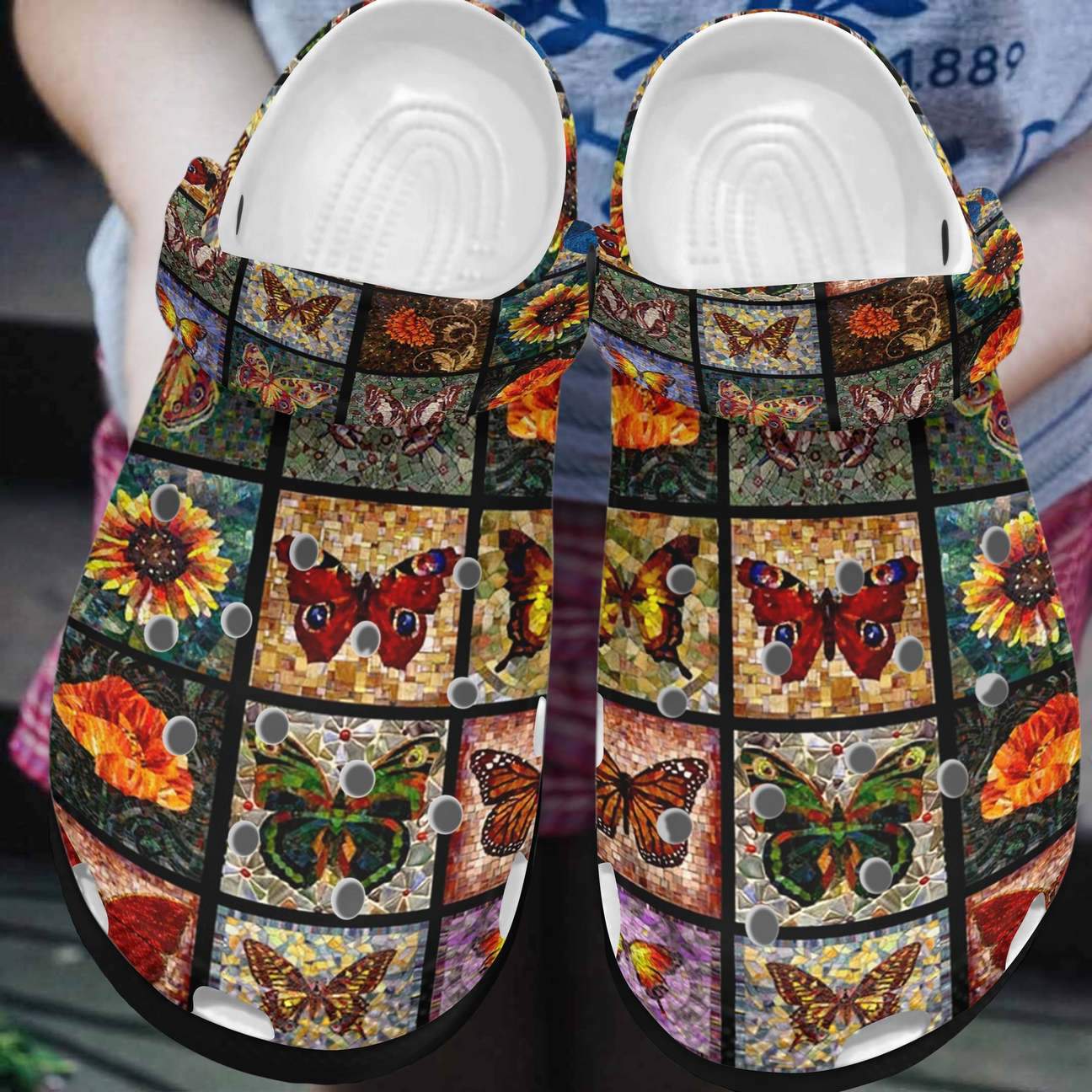 Butterfly Personalized Clog, Custom Name, Text, Color, Number Fashion Style For Women, Men, Kid, Print 3D Butterfly Collection