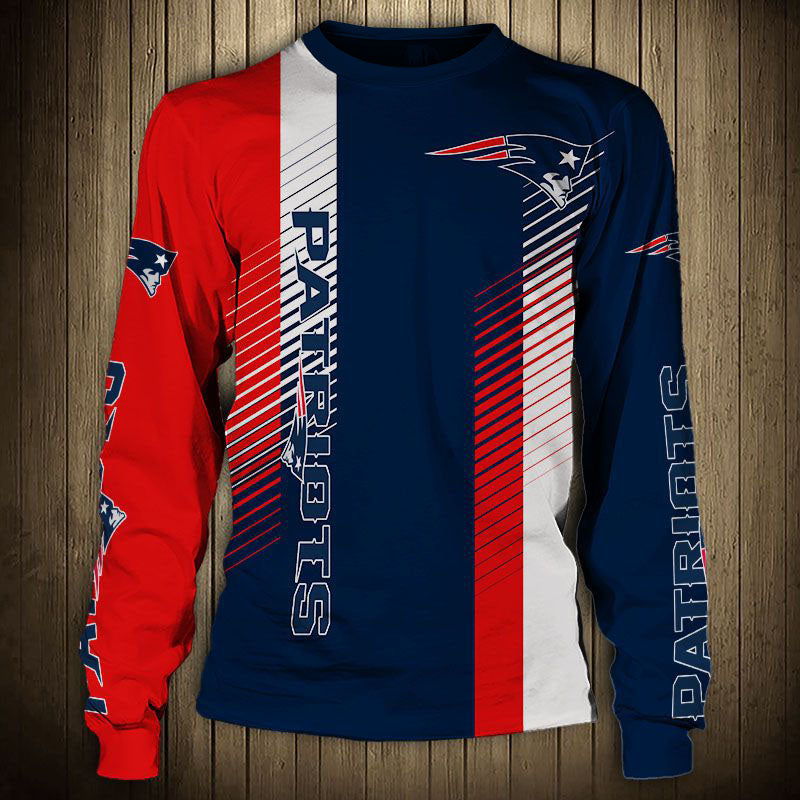 Women’S New England Patriots Sweatshirt Stripe