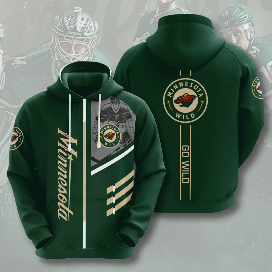 Minnesota Wild Men And Women 3D Full Printing Hoodie Minnesota Wild 3D Full Printing Shirt