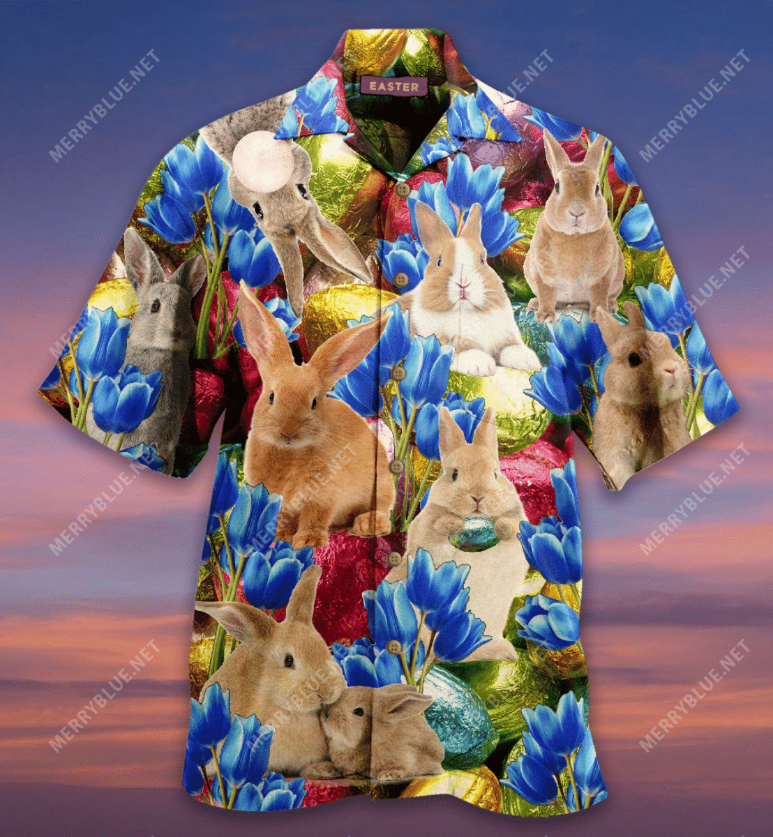 Beach Shirt Discover Cool Hoppy Easter From Some Bunny Who Loves You Unisex Hawaiian Shirt