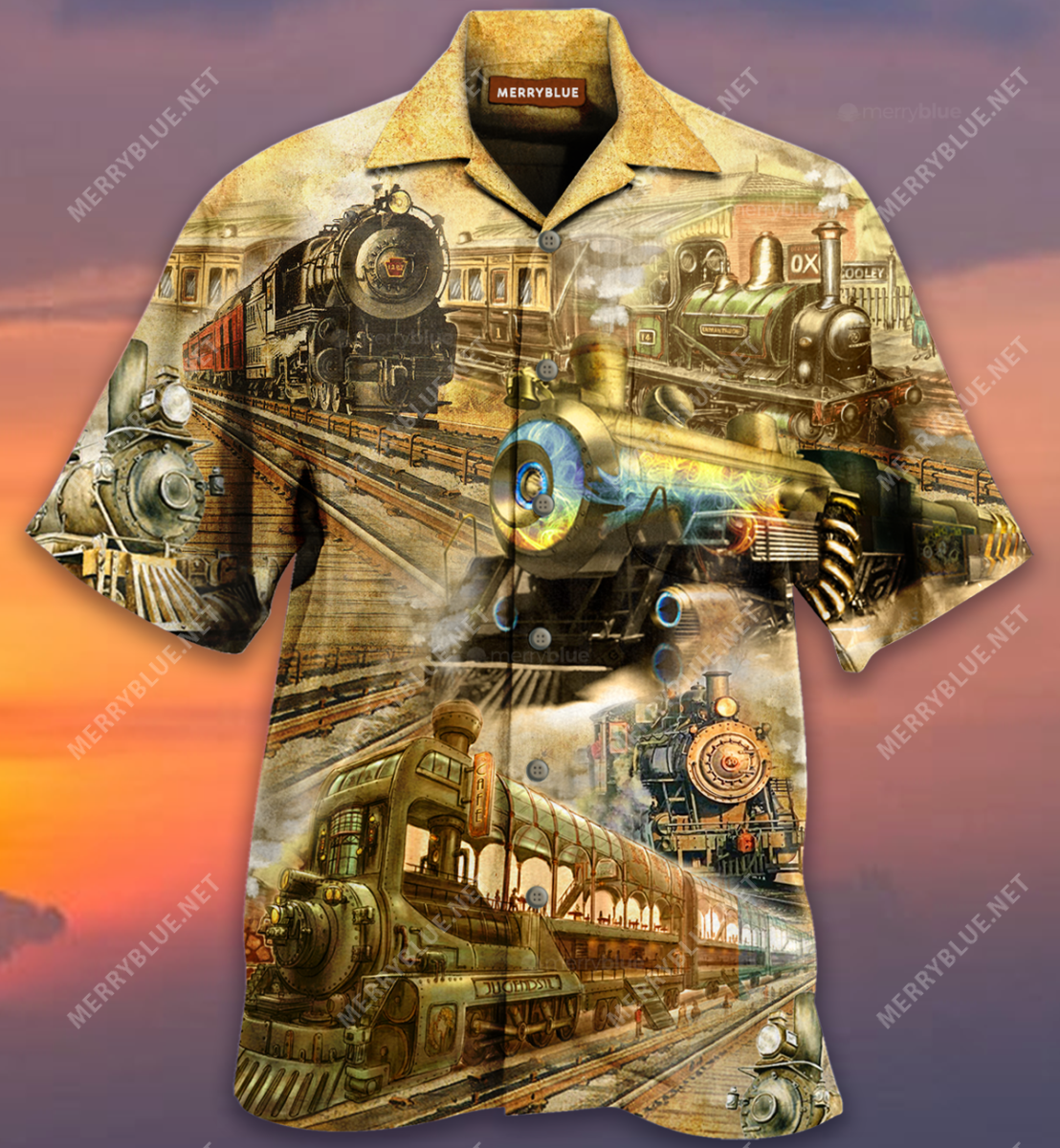 Life Is A Train Get On Board Unisex Hawaii Shirt Ha3695