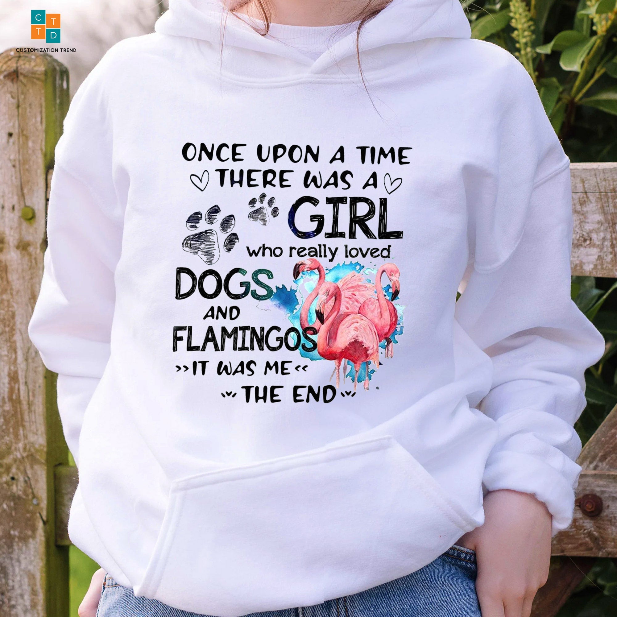 Once Upon A Time There Was A Girl Flagmingo Hoodie, Shirt