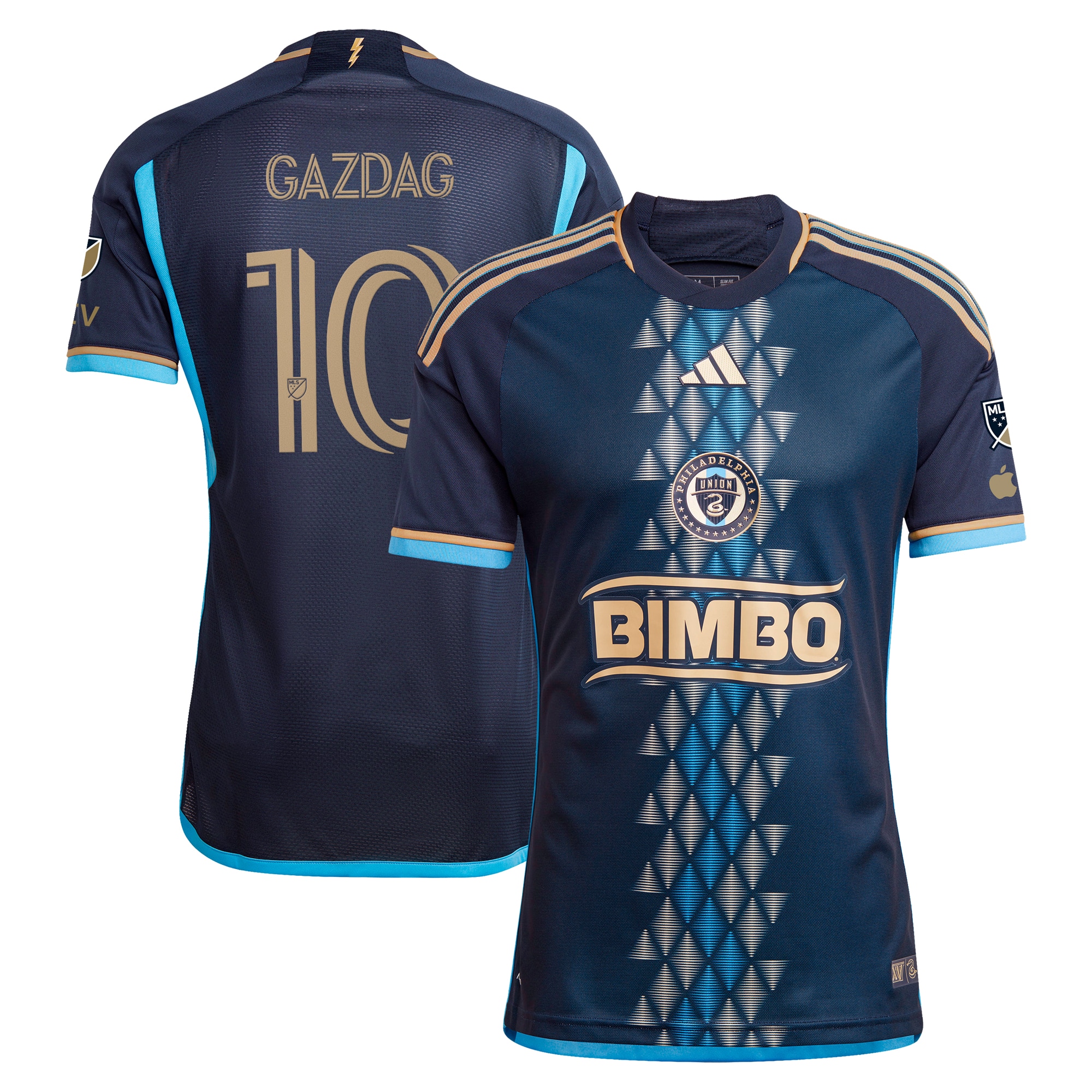 Daniel Gazdag Philadelphia Union 2024 The XV Kit Authentic Player Jersey  Navy