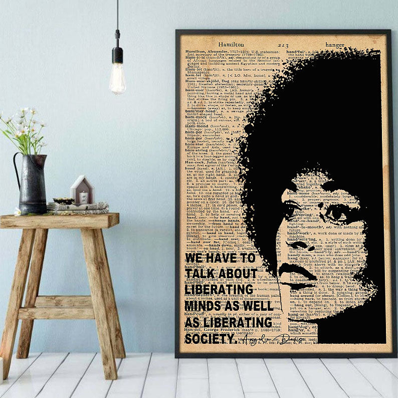 African Custom Canvas Perfect Black Pride Poster Art Print Afro Girl African King Delightful Home Decor Canvas