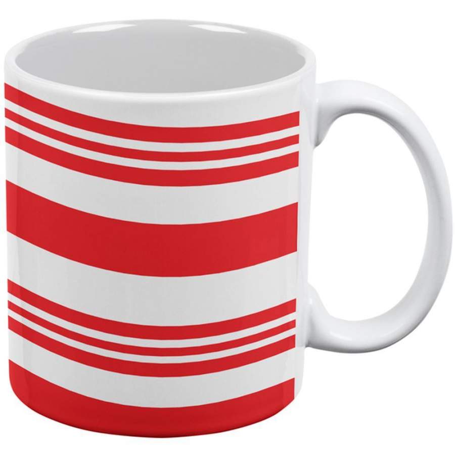 Christmas Candy Cane All Over Coffee Mug