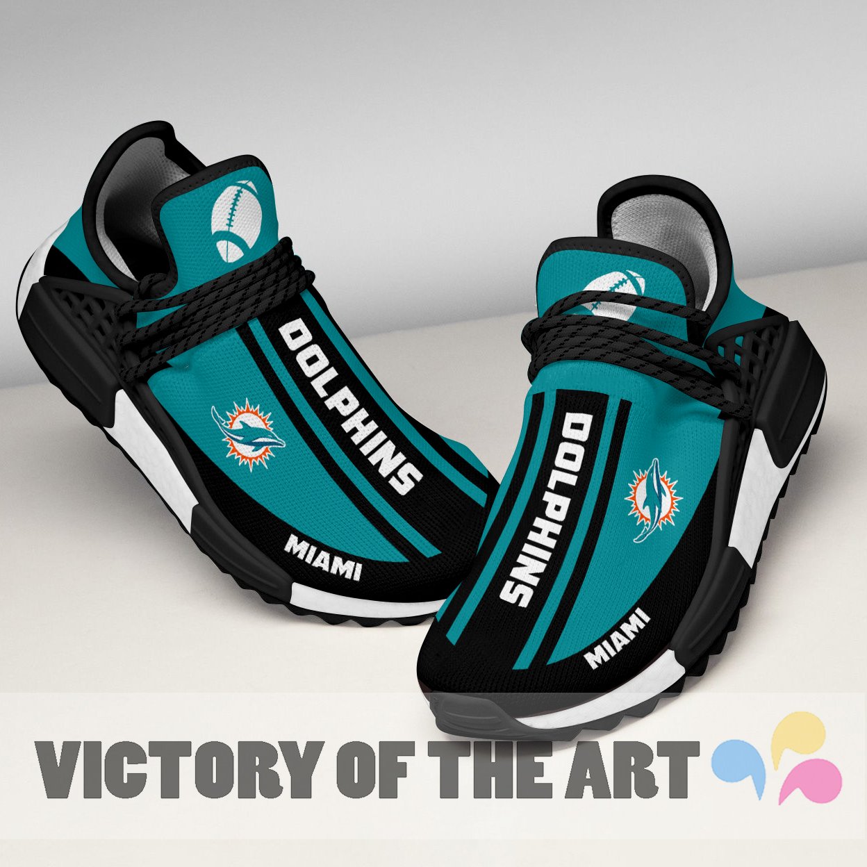 Fashion Unique Miami Dolphins Human Race Shoes