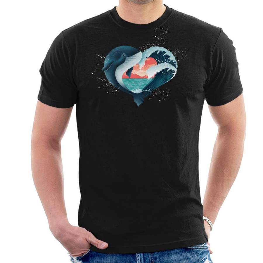 Heart Animals Whale Men’s T-Shirt